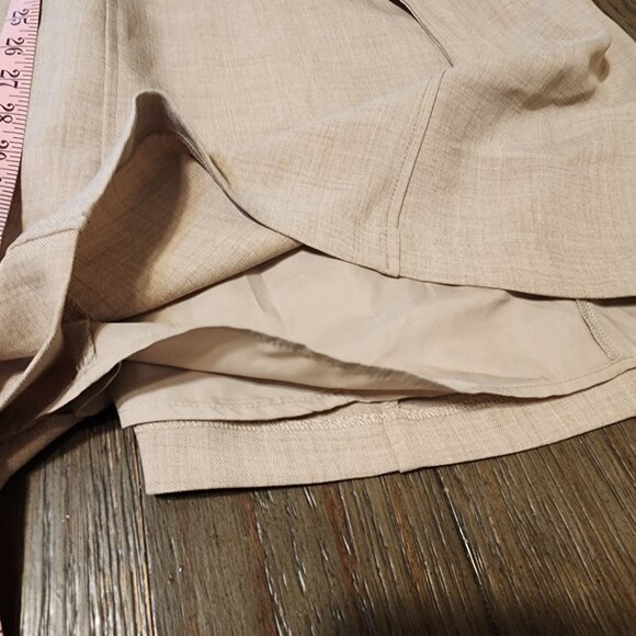 Tahari Seamed Tie Waist A-Line Dress NWT Tan Size 2 - Picture 4 of 11